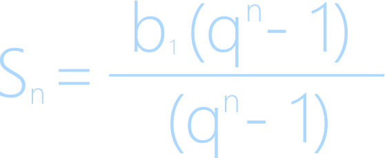 Формула суммы первых членов геометрической прогрессии